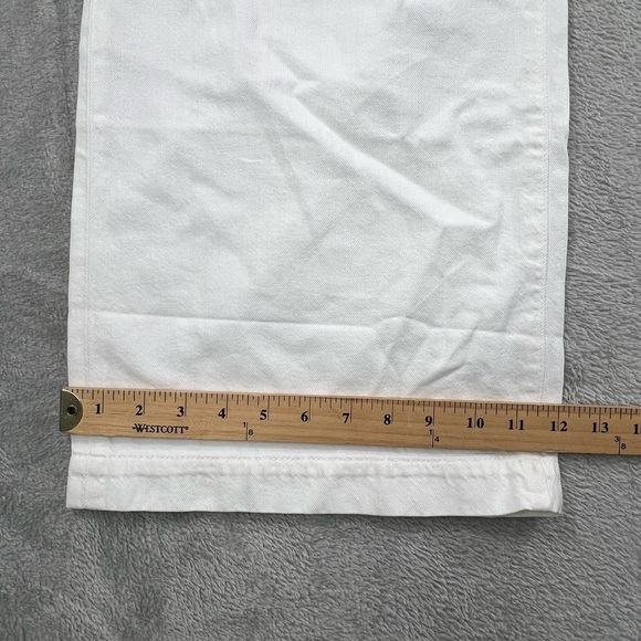 NEW Madewell 31, 12 The Harlow Wide Leg Jeans White 100% Cotton Pleated Pants - Picture 3 of 12